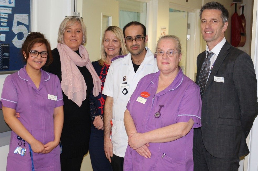 March Team of Month award - winter ward for Care of the Elderly