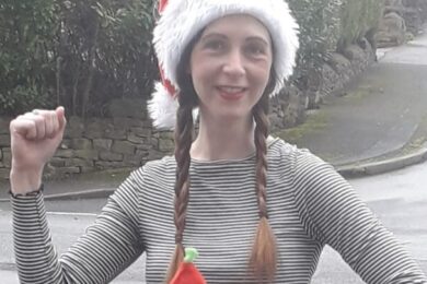 Jenny’s festive fundraising runs raise almost £500 for hospitals’ charity