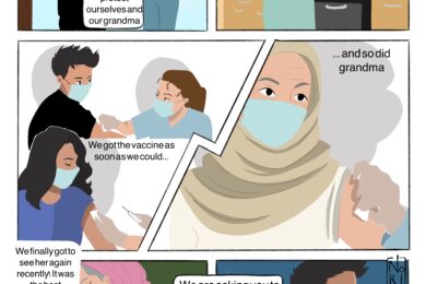 Comic strips capture COVID vaccine experience of young people