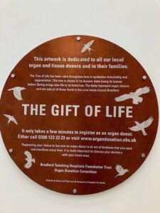 Organ Donation Gift of Life Tree Plaque