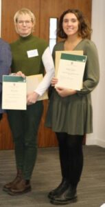 Beccy and Beth with their 2024 awards